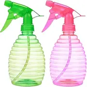 Plant Mister Spray Bottle - Empty Spray Bottles | 500ml Refillable Containers Fine Mist Small Spray Bottle | Hand Pressure Pot 2 Piece Leak-Proof Watering for Home Outside Cleaning Bonsai Garden