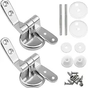 Soft Close Toilet Seat Metal Hinges - Rust-Proof Stainless Steel Replacement Bolts for Home, Bathroom, Hotel