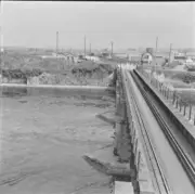 Bridge and down home signal Strabane Co Tyrone Ireland Railway OLD PHOTO