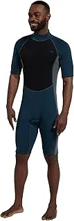 Mountain Warehouse Shorty Mens Wetsuit – 2.5mm Thickness, Neoprene Contour Fit One Piece Surf Suit - - Perfect for Spring Summer & Outdoors