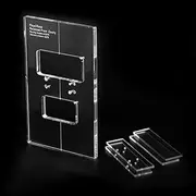 Musiclily Pro CNC Accurate Acrylic Tremolo Bridge Routing Templates Set for Floyd Rose Recessed Modification