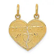 14k Yellow Gold Break-apart MOM-DAUGHTER Charm