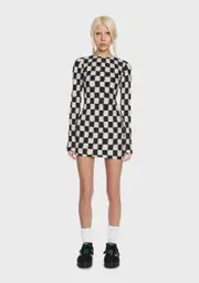 [Daisy Street] Checkered Mini Dress