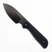 Kunwu Stiffy P Fixed Blade Knife Black G10 Handle VANADIS8 Plain Black F705BK-3
