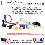 Add-A-Circuit Dual Micro2 APR APT Fuse Tap Kit Dash Cam Radar Installation Pack
