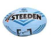 43600 CRONULLA SHARKS NRL TEAM LOGO MINI KIDS SPONGE SOFT FOOTBALL BALL
