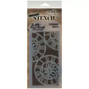 Stampers Anonymous Tim Holtz Layered Stencil 4.125"X8.5"-Clockwork (3Pk)