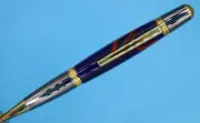 Elegant Beauty Sierra Ballpoint Pen in Premium Titanium Gold & Black Titanium