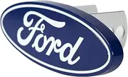 Plasticolor 002236 Ford Oval Hitch Cover, Fits Class II, 1.25" & Class III, 2" receivers, Billet aluminum