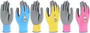 Totority Cute Garden Gloves of Breathable Comfortable Work Gloves for Gardening Digging Planting and Outdoor Activities for Any Task