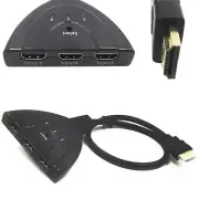 3IN1 OUT 1080P Hub V1.4B HDMI Switch Switcher Splitter Cable For HDTV XBOX PS3