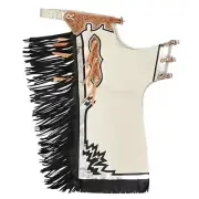 With Fringes Bronc Riding Show Chaps, Premium Hand-tooled Rodeo Chaps for Men