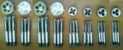 32 pcs BSW BRITISH STANDARD WHITWORTH THREAD TAP DIE SET 3/16" TO 3/4" - 8 SIZE