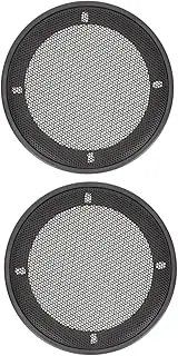 Yardenfun 2pcs Speaker Grille Simple Guard Protector Cover Grille Mesh Speaker Dash Subwoofer Covers Sub Car Subwoofer for Car Black Iron Net