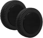 Kisangel Heavy Duty Grill Replacement Wheels Set of 2 7 Inch Swivel Casters for Outdoor Carts Bbqs