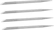 CLISPEED 4pcs Stainless Steel Cuticle Pusher Remover Nail Cleaner Tool for Effortless Cuticle Removal Nail Polish Cleanup for Manicure Care