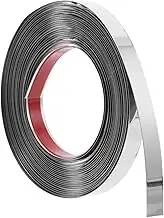 IWOWHERO Tv Wall Border Peel and Stick Molding Stainless Steel Trim Mirror Edge Trim Wall Floor Decoration Easy to Install