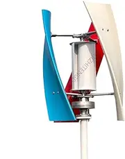 5000W Vertical Efficient Wind Turbine Generator Kit 3 Baldes with Controller 12V 24V 48V Small Vertical Wind Turbine for Home Factory Use