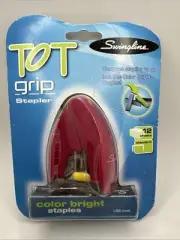 Swingline Tot Grip Mini Stapler 12 Sheet Capacity Includes 1000 Color Staples