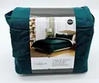 Threshold King Washed Linen Duvet Set (3-Piece with Shams) (Teal) NEW