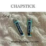 NEW Lot of 2 ChapStick Limited Edition Cookies & Cream Flavored Scented Lip Balm