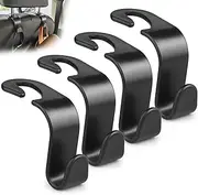 QIIYCCE Purse Hook for Car, 4 Pack Universal Auto Car Back Seat Hook Organizer for Purse Coat, Car Interior Accessories