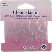 Hemline H686.90: Salt & Chlorine Resistant Lightweight Swimwear Elastic 9mm x 3m