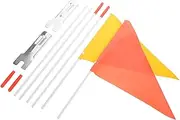 OSOLADY Safety Flags Kit Fiberglass Pole Bike Flagpole for Boys and Girls Bicycles Scooters Atvs Visibile