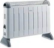 De'Longhi Lightweight Portable Convector Heater HCM2030, Wall Mountable Home Heater for Medium Rooms, 3 Power Settings, 2000W, White