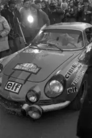 Jean Claude Andruet Michele "Biche" Espinosi Petit Alpine A110 1973 Old Photo 4