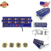 8 Independent Digital Timers for Cooking - Adjustable Loud Alarm and LED Display