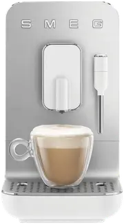 Smeg Bean To Cup Coffee Machine With Steam Wand Matte White