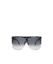 Logo logo sunglasses 63 Gray