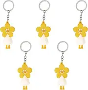 [Angyape] 5Pcs Funny Silly Goose Keychain Bag Charms Purse Charms Cute Car Keychain Accessories Duck Doll Party Favors Gifts