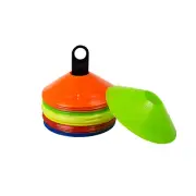 NNEDSZ 60 Pack Sports Training Discs Markers Cones Soccer AFL Exercise Personal