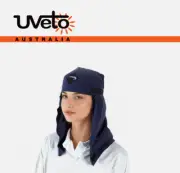 UVeto Australia - Le Work Hood Adjustable Sun Protection Navy Blue