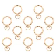 10 Pcs Snap Buckle Carabiner Keychain Clip Heavy Duty Swivel Hook