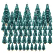 50PCS Miniature Artificial Small Snow Frost Pine Christmas DIY Y9T8
