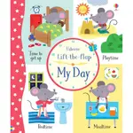 【樣書】<USBORNE>LIFT-THE-FLAP MY DAY 硬頁書 翻翻書 英文入門 日常生活 英文童書