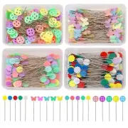 Flower Head Pins Sewing Pins Quilting Pins Flat Head Straight Pins for Sewing