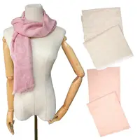 在飛比找momo購物網優惠-【COACH】經典LOGO 質感羊毛混蠶絲針織披肩/圍巾(多