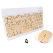 Wireless Bluetooth Keyboard and Mouse Combo - 10-Inch Rechargeable, Long Batt...