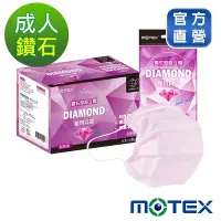 在飛比找Yahoo奇摩購物中心優惠-【Motex摩戴舒】 醫用口罩(未滅菌)-鑽石型成人口罩(5