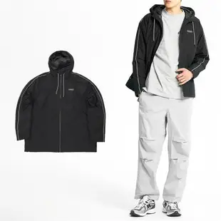 New Balance 連帽外套 Essentials Jacket 男款 黑 長袖 寬鬆 保暖 美版 NB 紐巴倫 MJ33537BK