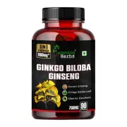 Humming Herbs Ginkgo Biloba Ginseng Supplement | 90 Capsules
