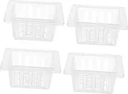 INOOMP Root Stabilizer Hydroponic Planting Baskets Square Mesh Net Pots 82mm Diameter for Indoor Plants and Space-Saving Design