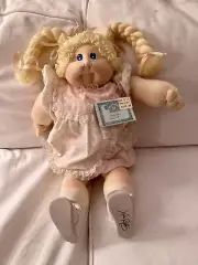 1984 Soft Sculpture Cabbage Patch Doll Signed Xavier Roberts & Birth Certificate