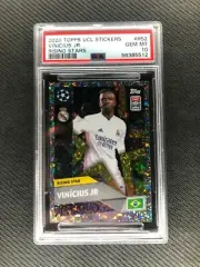 2020 Topps UCL Rising Stars Stickers Vinicius Jr PSA 10 No. RS2 POP 6