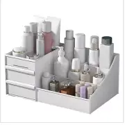 US (White) Korean Version Makeup Box Desktop Cosmetics Storage Box Drawer-Type