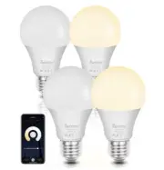 Brand New 2Pack Smart LED WiFi Dimmable Bulb E26 Alex&Google Home Warm&White